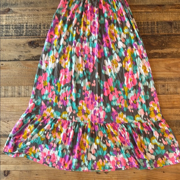 Floral Maxi Dress with Spaghetti Straps size 10/12 - Picture 5 of 8